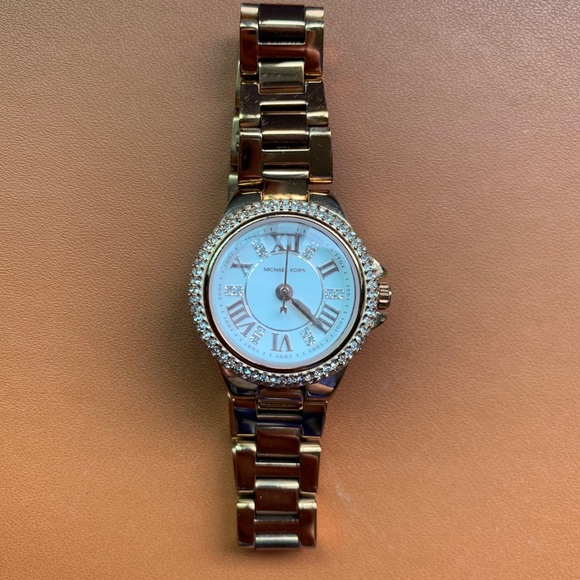 Michael Kors Camille White Dial Rose Gold Watch